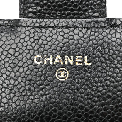 Chanel Caviar Quilted Large Gusset Flap Wallet Black 6 of 13