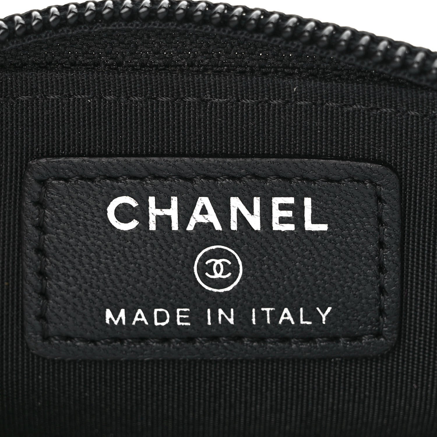 Chanel Lambskin Quilted Zip Around Boy Coin Purse Wallet Black 6 of 8
