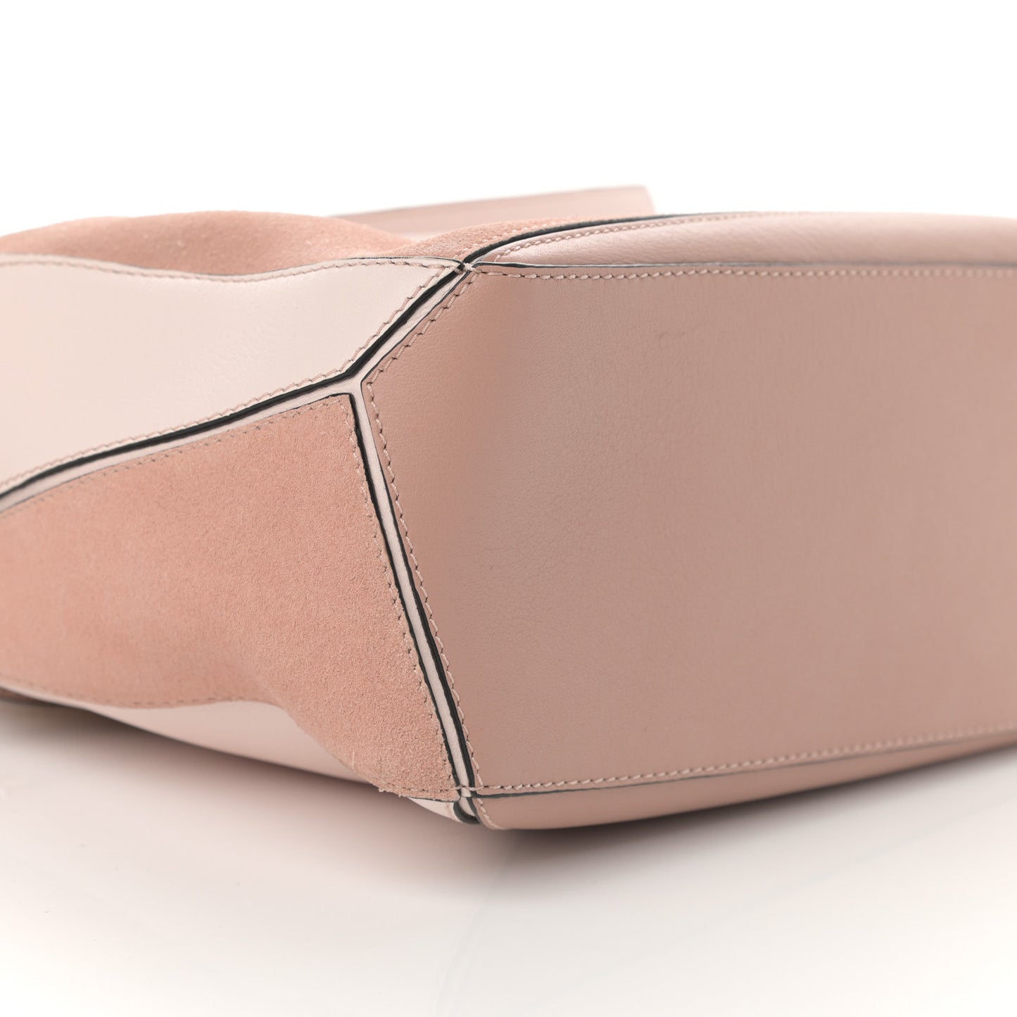 Calfskin Suede Small Puzzle Bag Blush