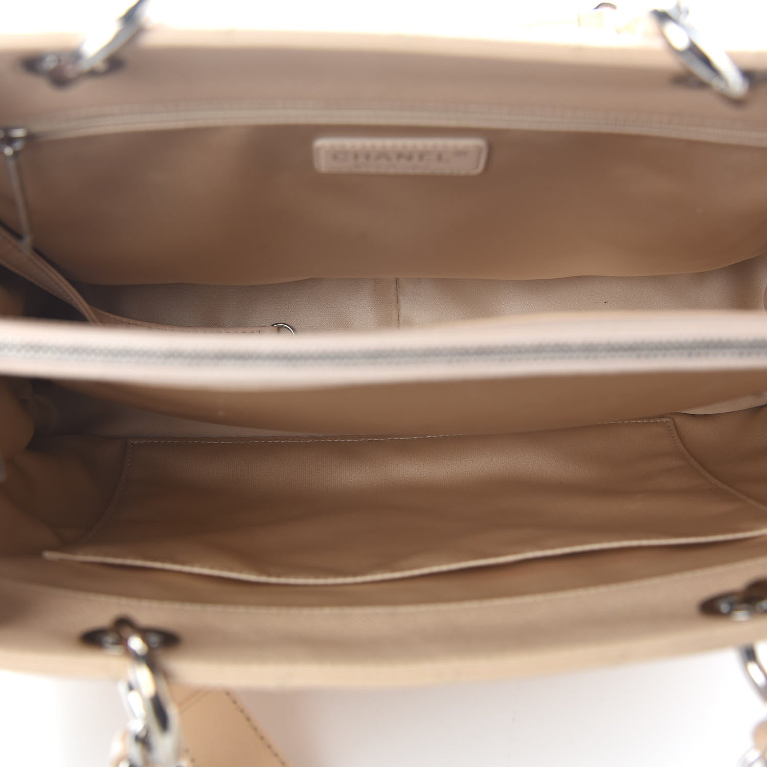 Chanel Caviar Quilted Grand Shopping Tote GST Beige Clair 5 of 10
