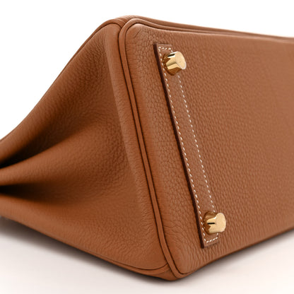 Hermes Togo Birkin 25 Gold 9 of 11