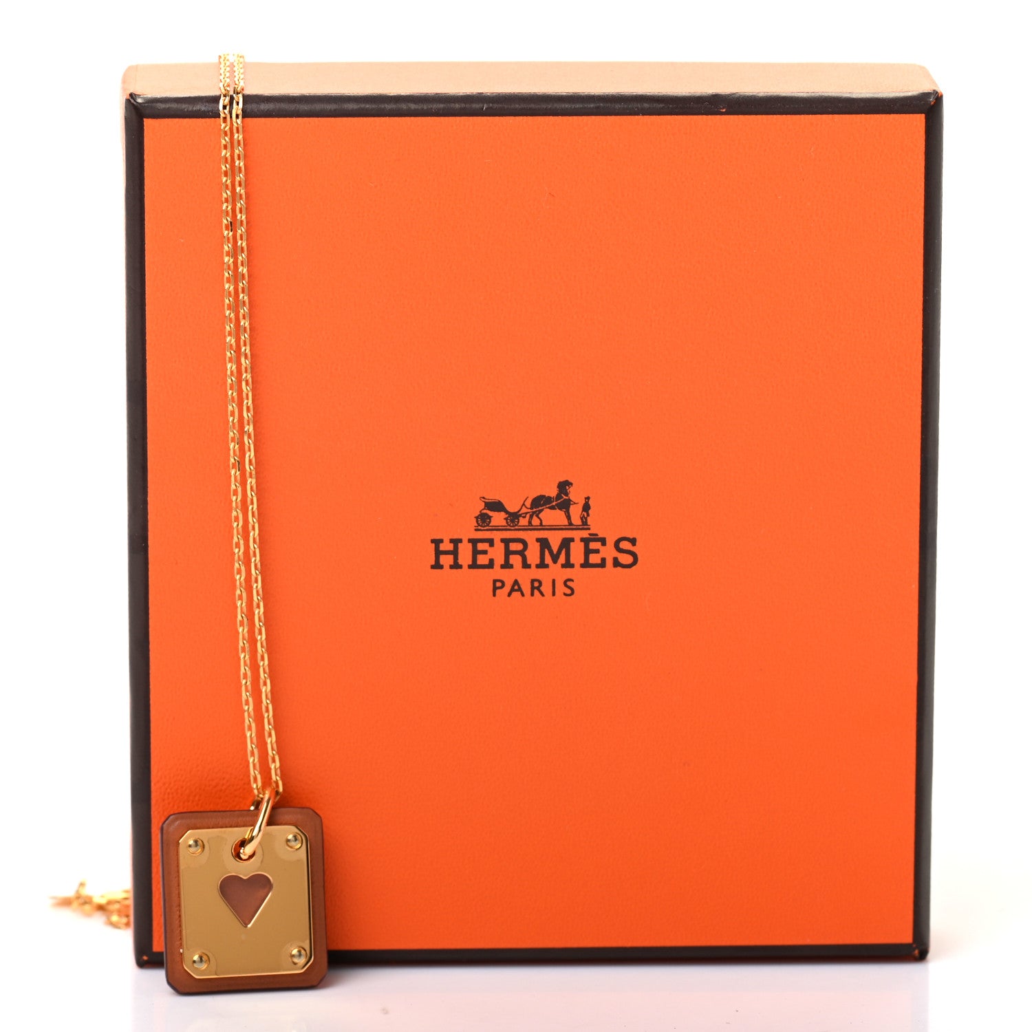 Hermes Swift As De Coeur Necklace Gold 5 of 5