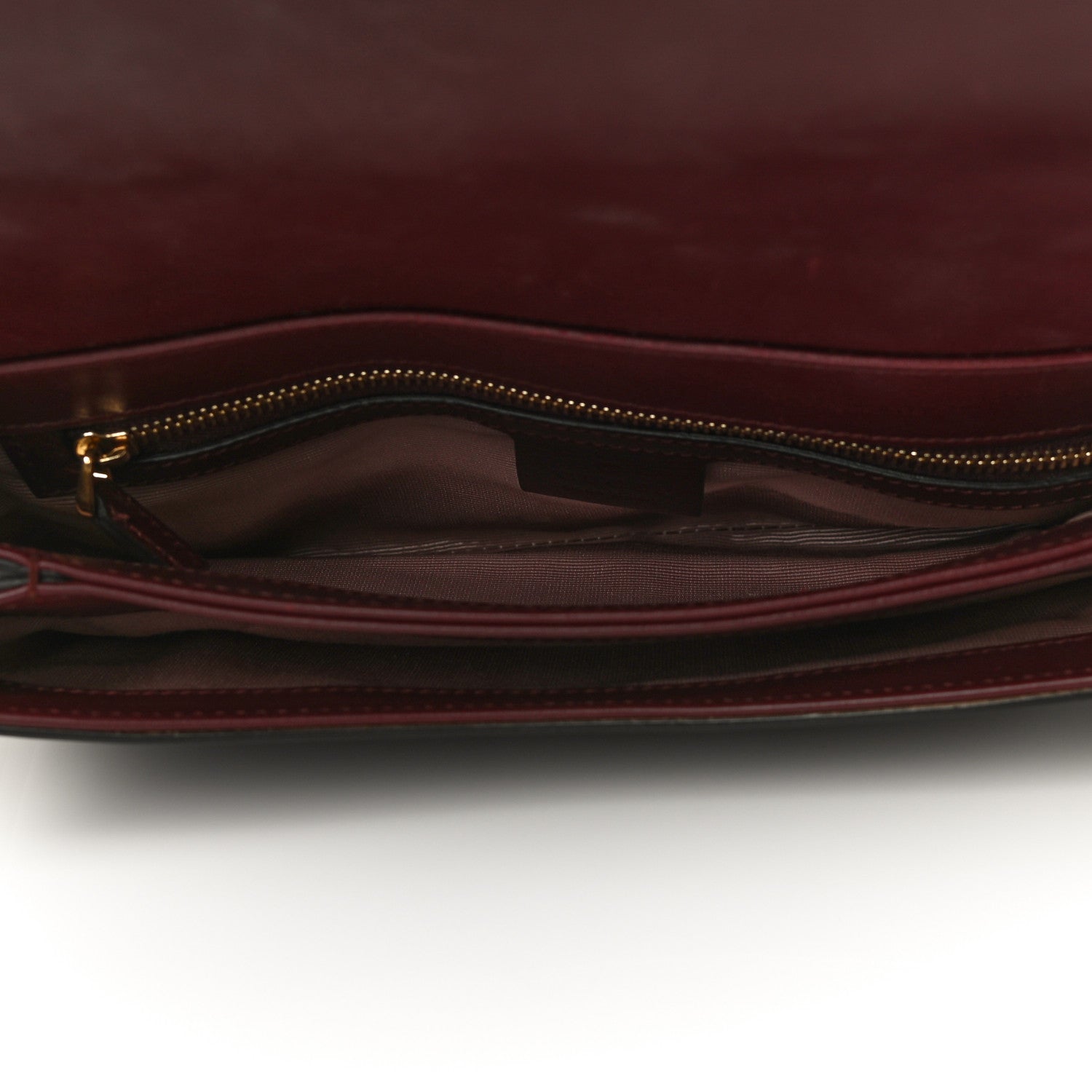 Gucci Vitello Palmellato Lux Small Arli Flap Shoulder Bag Vintage Bordeaux 5 of 15