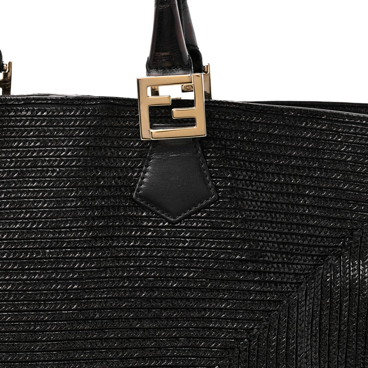 Raffia Twins Tote Black