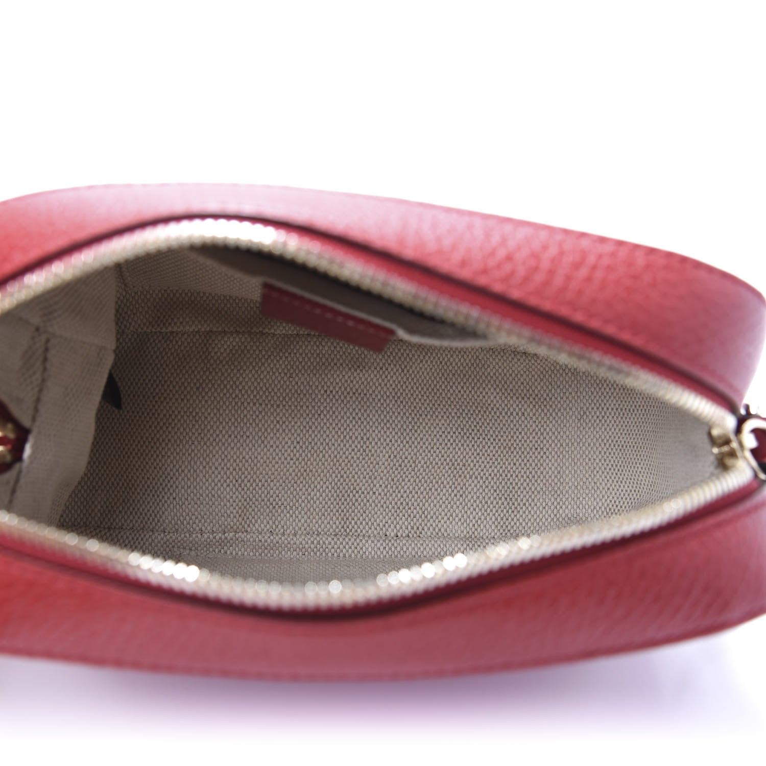 Gucci Dollar Calfskin Bi-Color Small Soho Disco Bag New Rosette Hibiscus Red 5 of 11