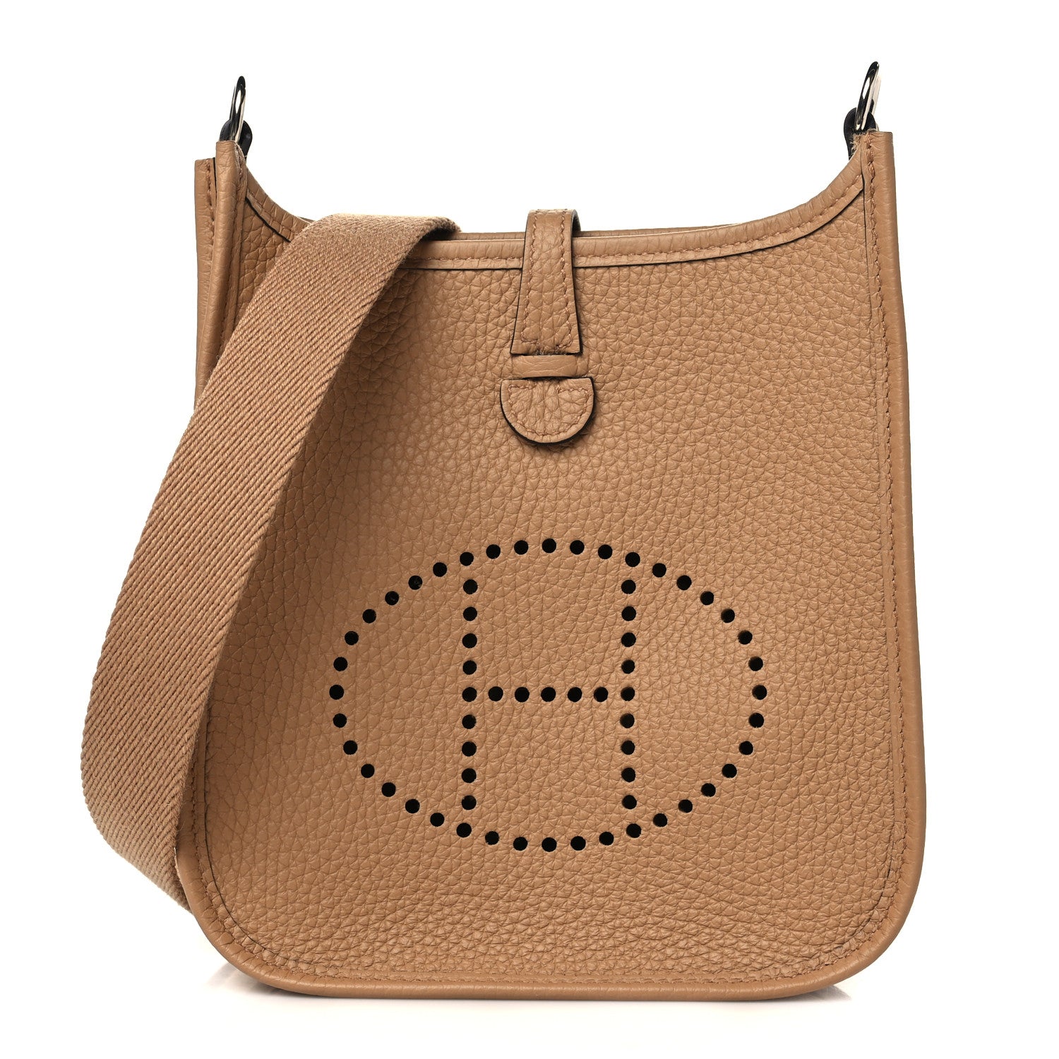 Hermes Taurillon Clemence Amazone Evelyne TPM Chai 1 of 9