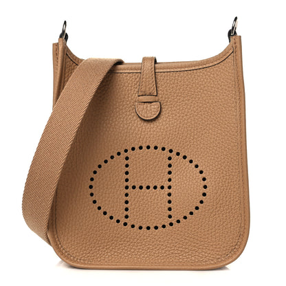Hermes Taurillon Clemence Amazone Evelyne TPM Chai 1 of 9