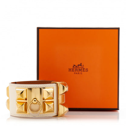Hermes Epsom Collier de Chien CDC Bracelet T2 Nata 6 of 6