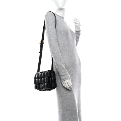 Bottega Veneta BOTTEGA VENETA Nappa Maxi Intreccio Padded Cassette Crossbody Bag Black 2 of 14