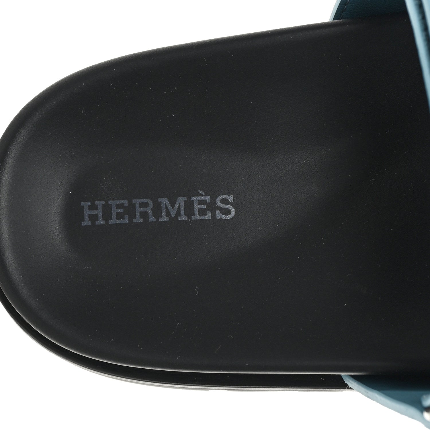 Hermes Suede Goatskin Womens Chypre Sandals 39 Bleu Mineral 8 of 10