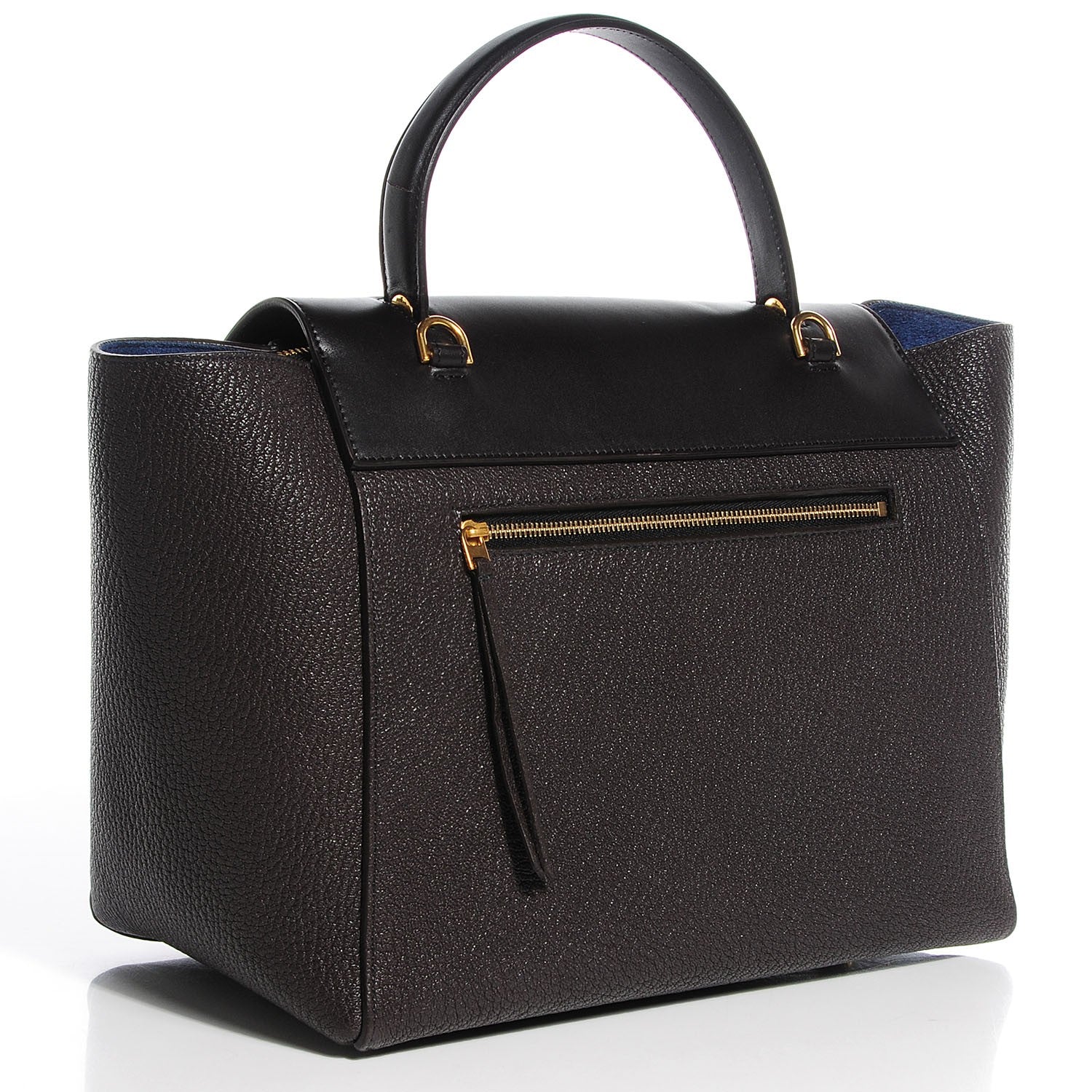 Celine Goatskin Smooth Calfskin Mini Belt Bag Dark Taupe 3 of 9
