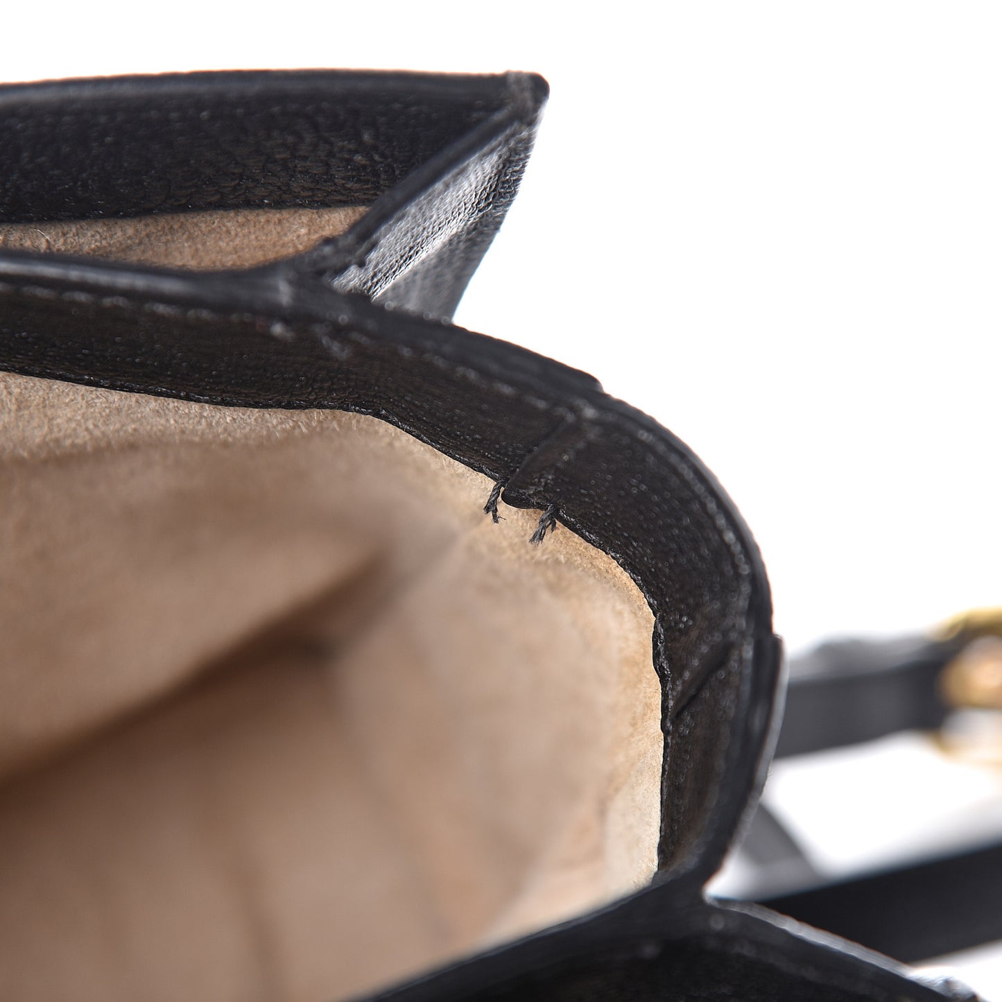 Goatskin Madras Shoulder Bag Black