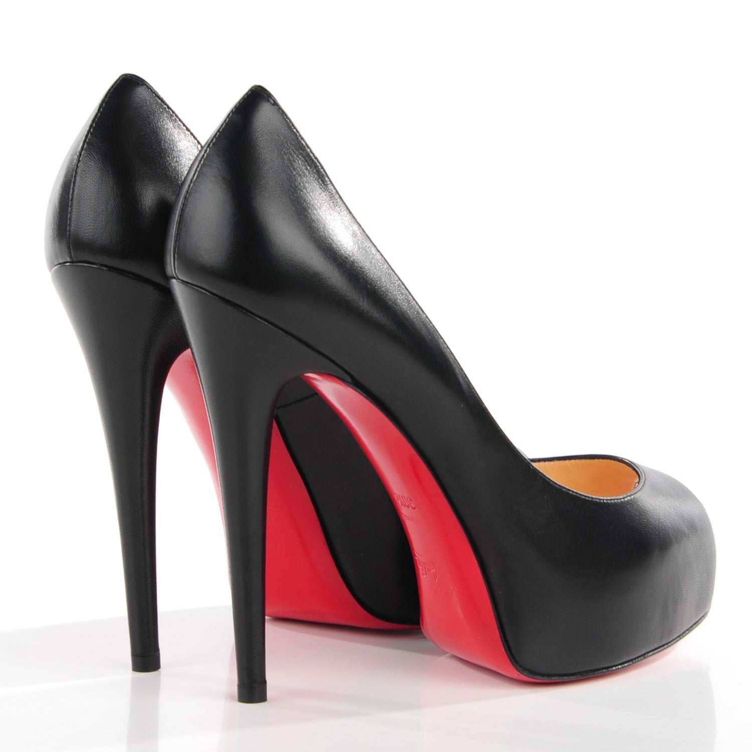 Christian Louboutin Kid Patent Vendome 120 Pumps 38.5 Black Red 4 of 6