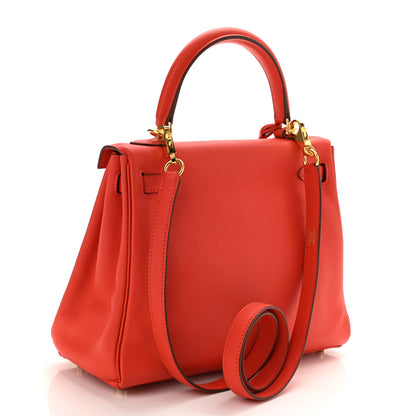 Hermes Swift Kelly Retourne 25 Capucine 4 of 11