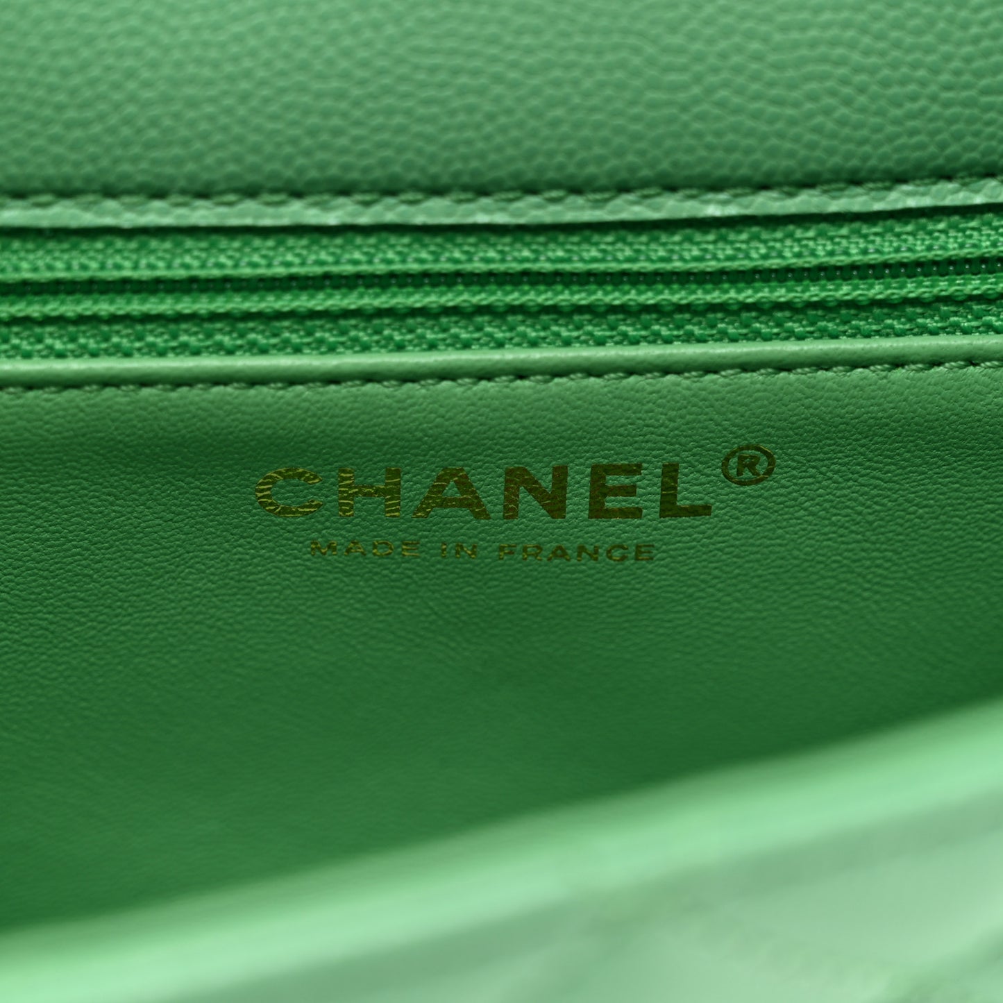 Caviar Quilted Mini Sweet Classic Flap Green