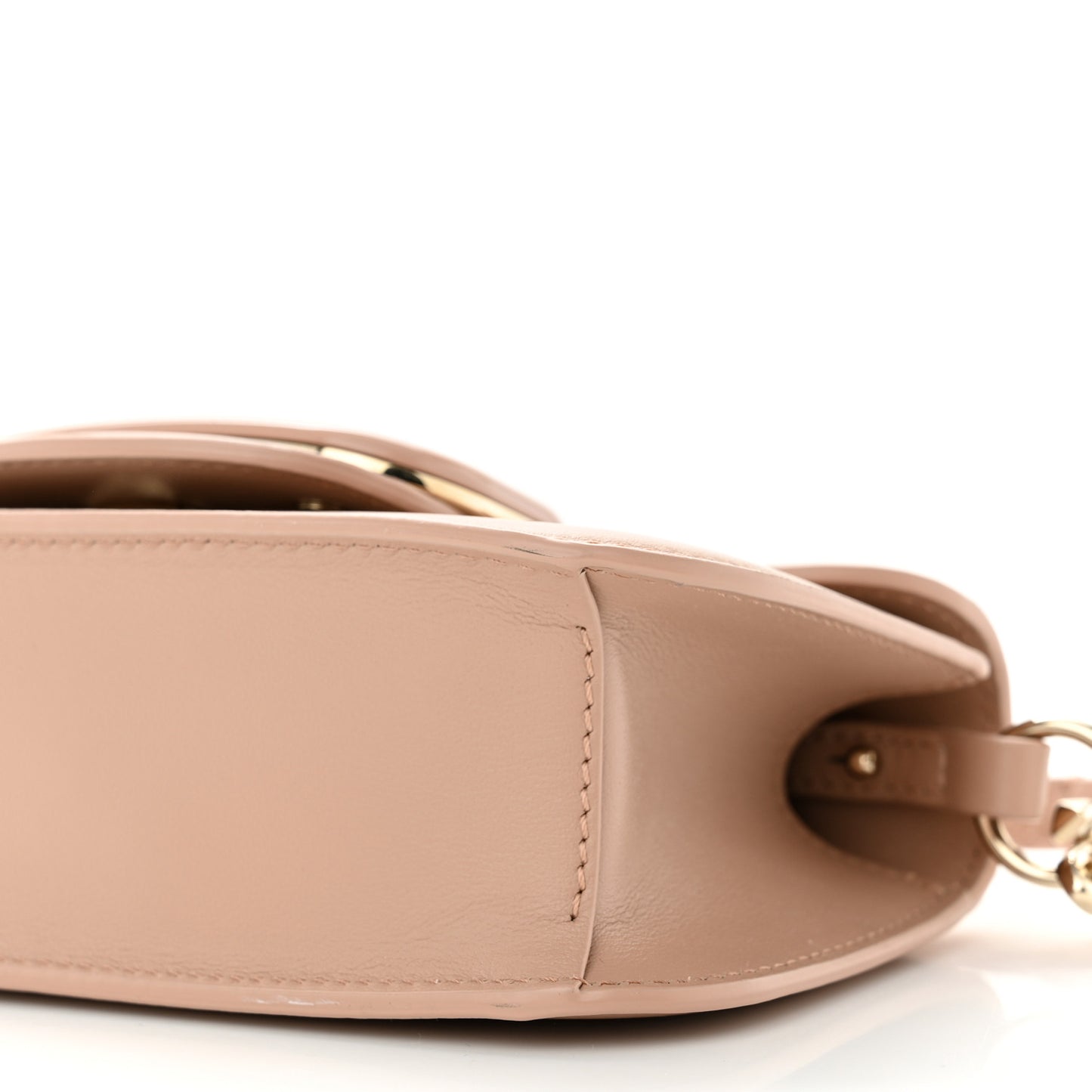 Calfskin Enamel Vlogo Small Loco Shoulder Bag Rose Cannelle