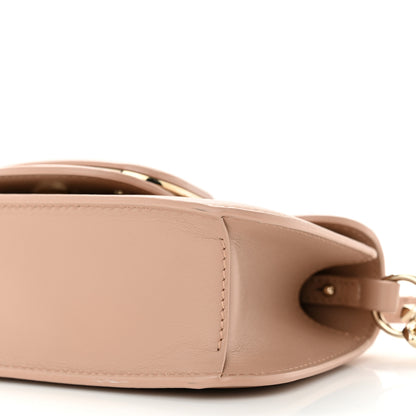 Valentino Garavani Calfskin Enamel Vlogo Small Loco Shoulder Bag Rose Cannelle 9 of 10