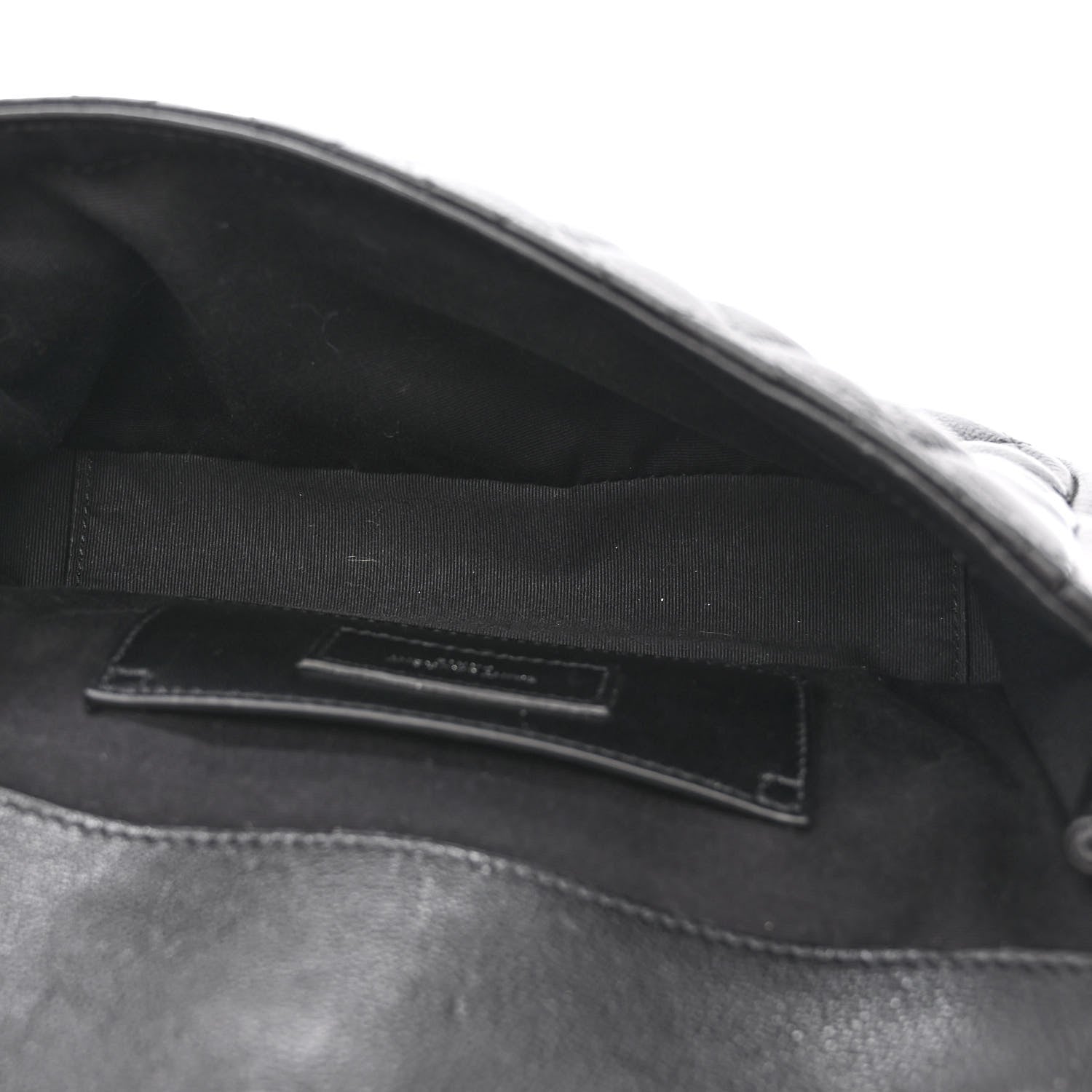 Saint Laurent Sheepskin Tri-Quilt Monogram Medium College Bag Black 5 of 11