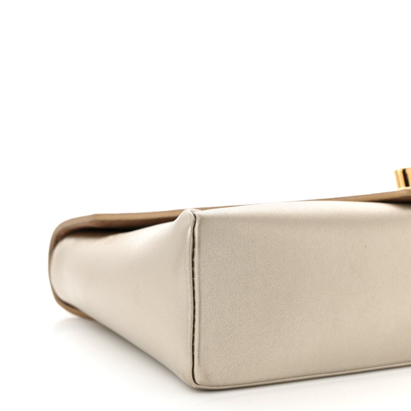 Metallic Calfskin Love Note Gold