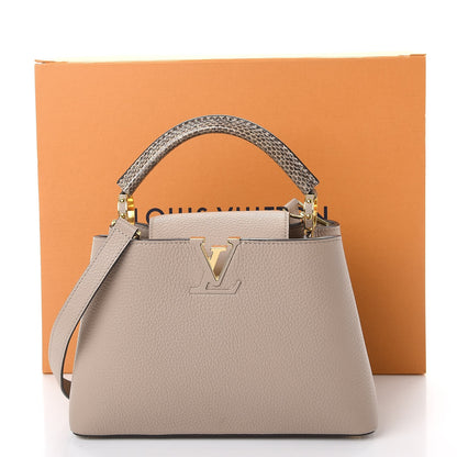Louis Vuitton Taurillon Ayers Capucines BB Galet 9 of 9