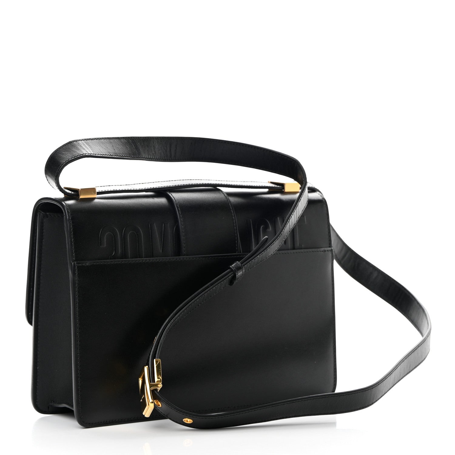 Christian Dior Smooth Calfskin 30 Montaigne Flap Bag Black 3 of 13