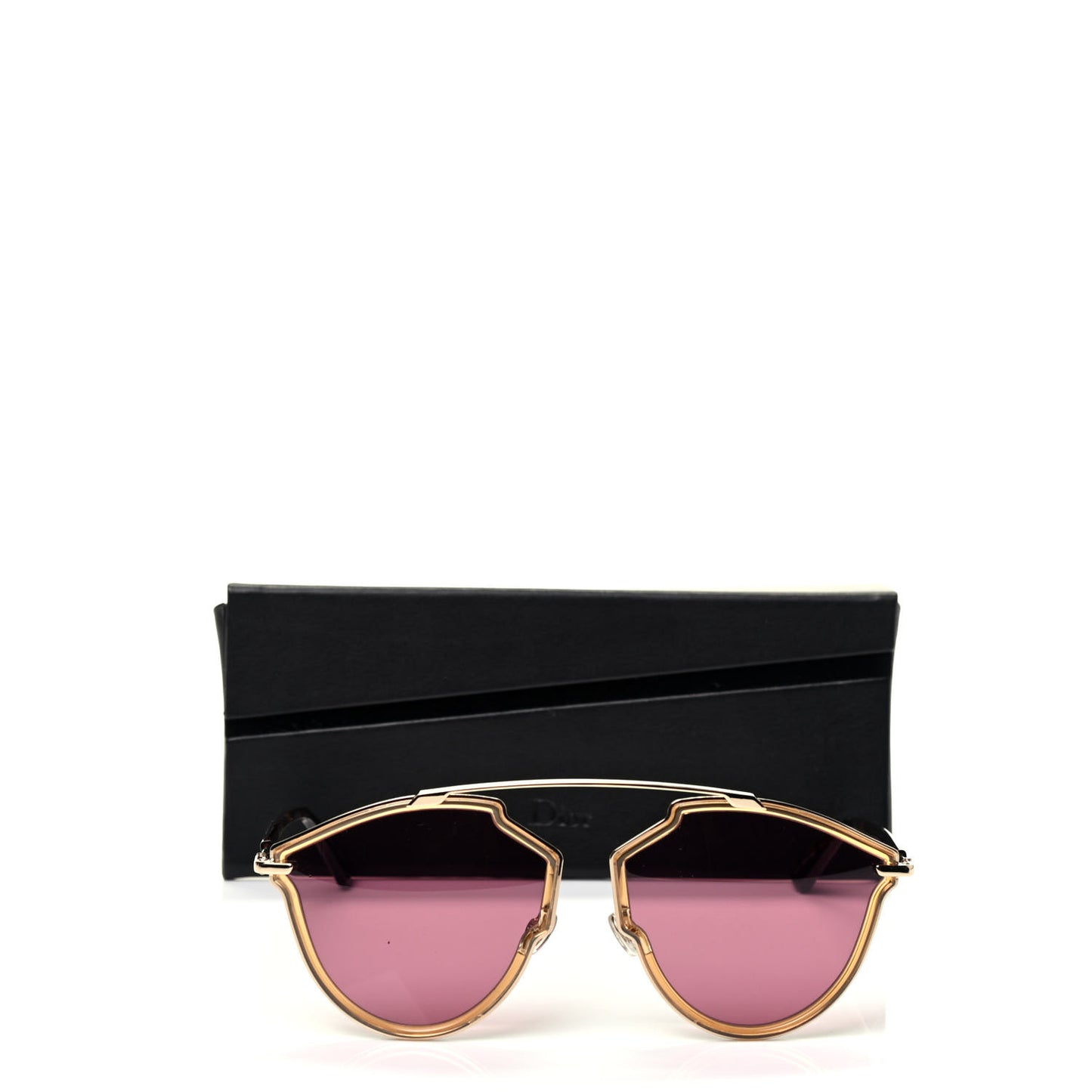 So Real Rise Sunglasses Yellow Gold Pink Havana