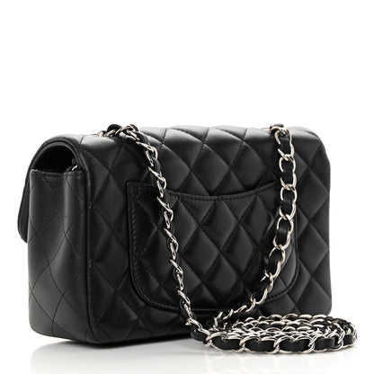 Chanel Lambskin Quilted Mini Rectangular Flap Black 3 of 13
