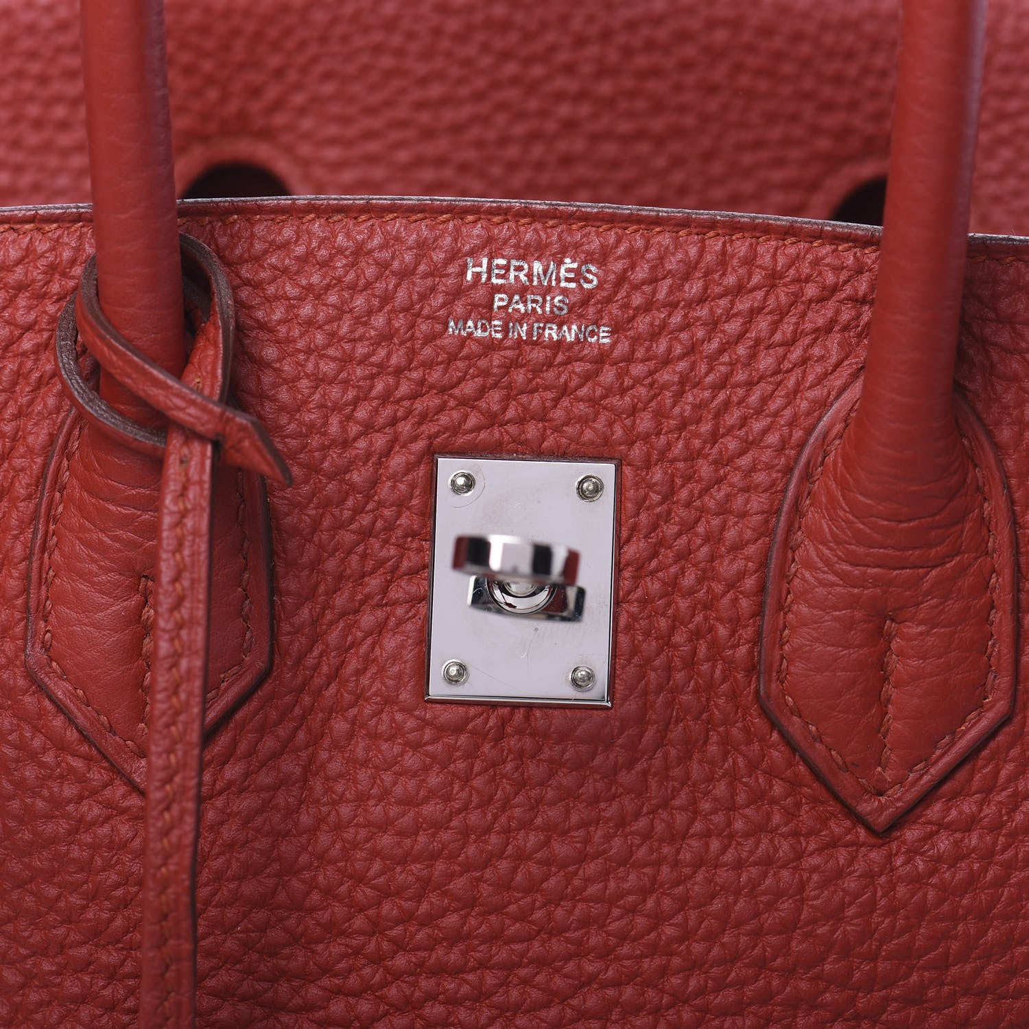 Hermes Togo Birkin 25 Rouge Garance 23 of 37