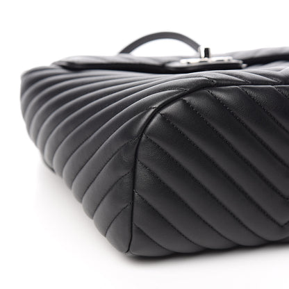 Chanel Calfskin Chevron Quilted Small Urban Spirit Backpack Black 8 of 11