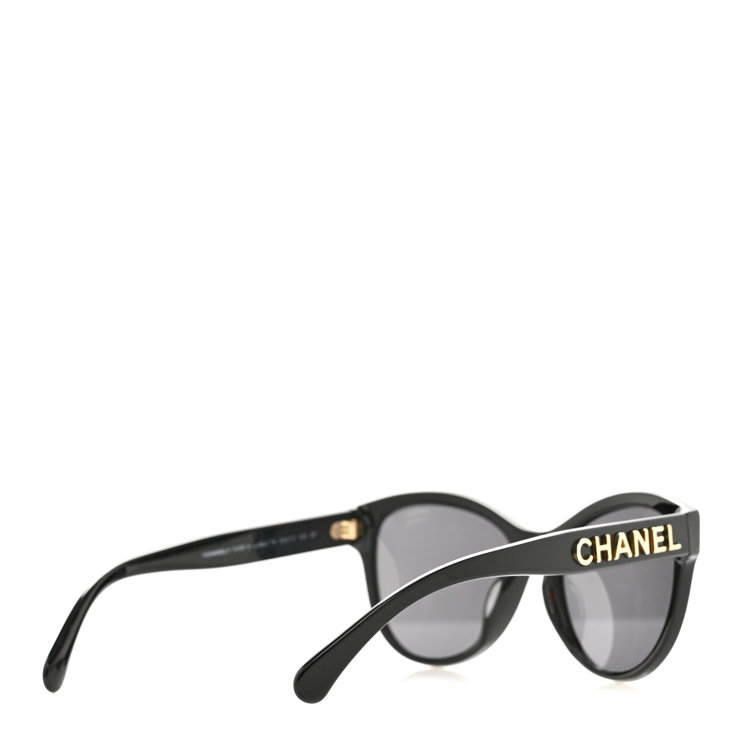 Acetate Pantos Logo Polarized Sunglasses 5458-A Black