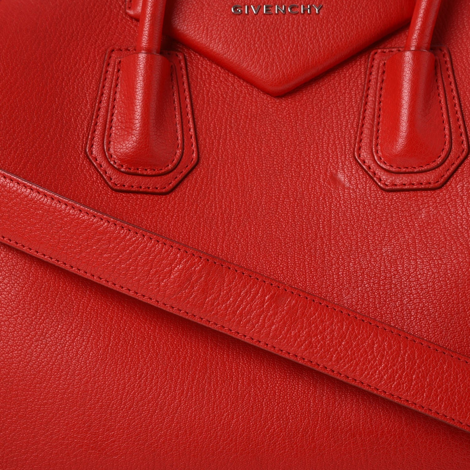 Givenchy Sugar Goatskin Medium Antigona Red 12 of 16