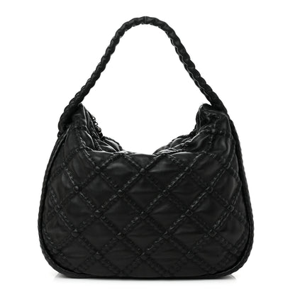 Chanel Quilted Lambskin Hidden Chain Hobo Black 1 of 10