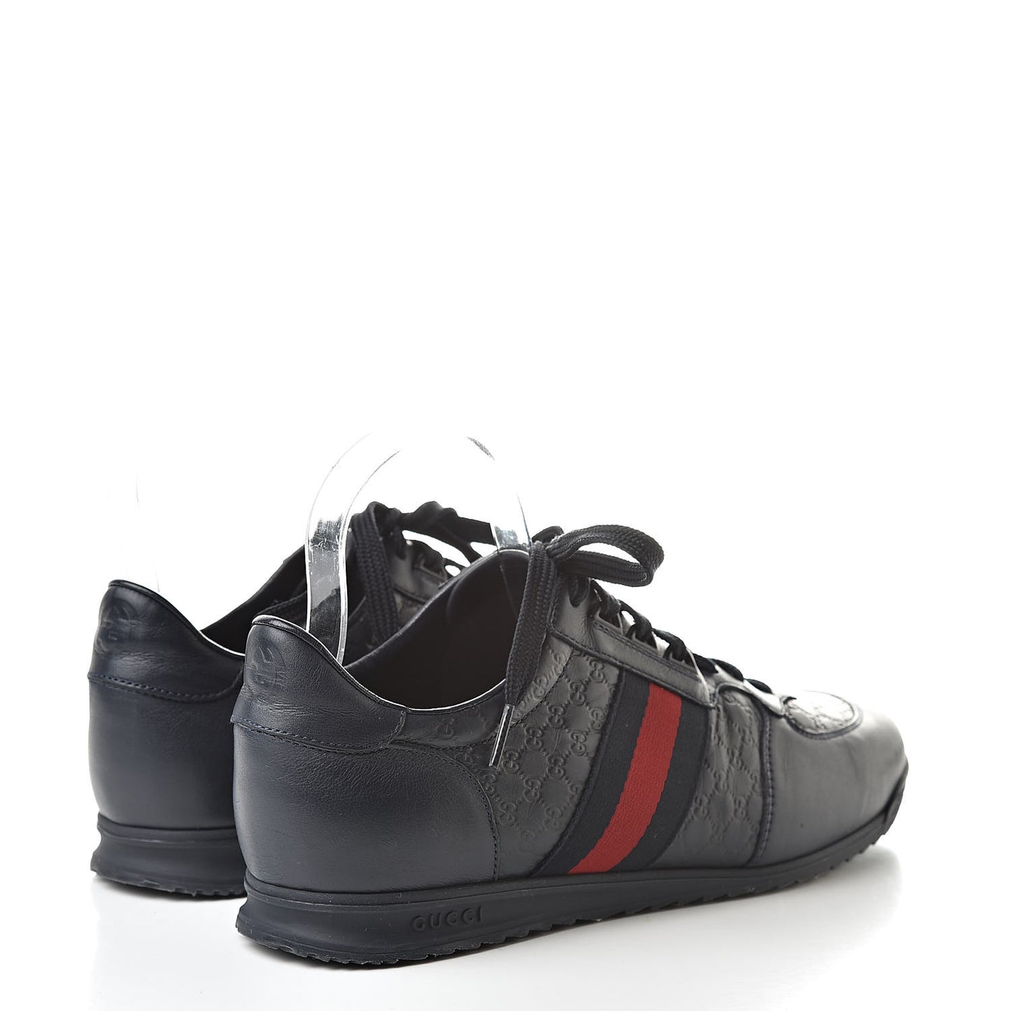 Guccissima Mens Web Sneakers 8.5 Blue