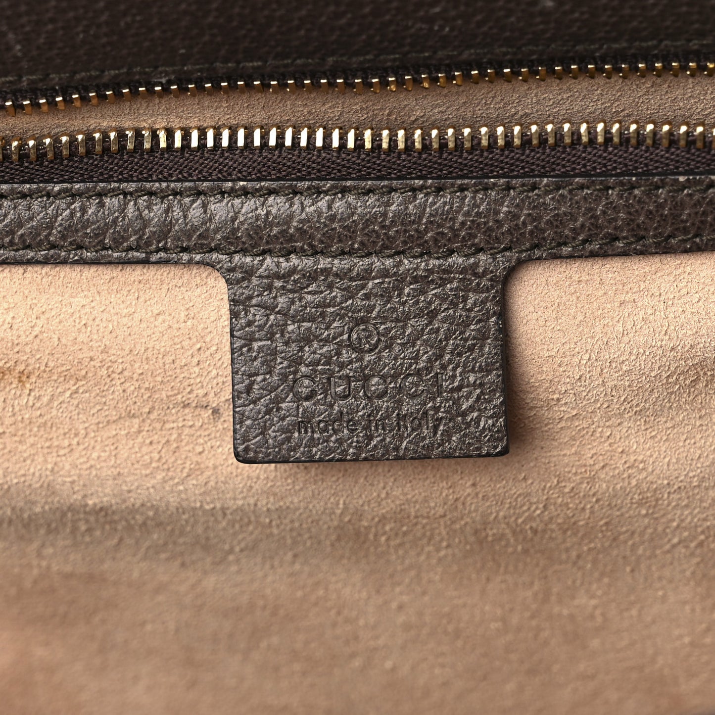 GG Supreme Monogram Web Ophidia Vertical Tote Brown