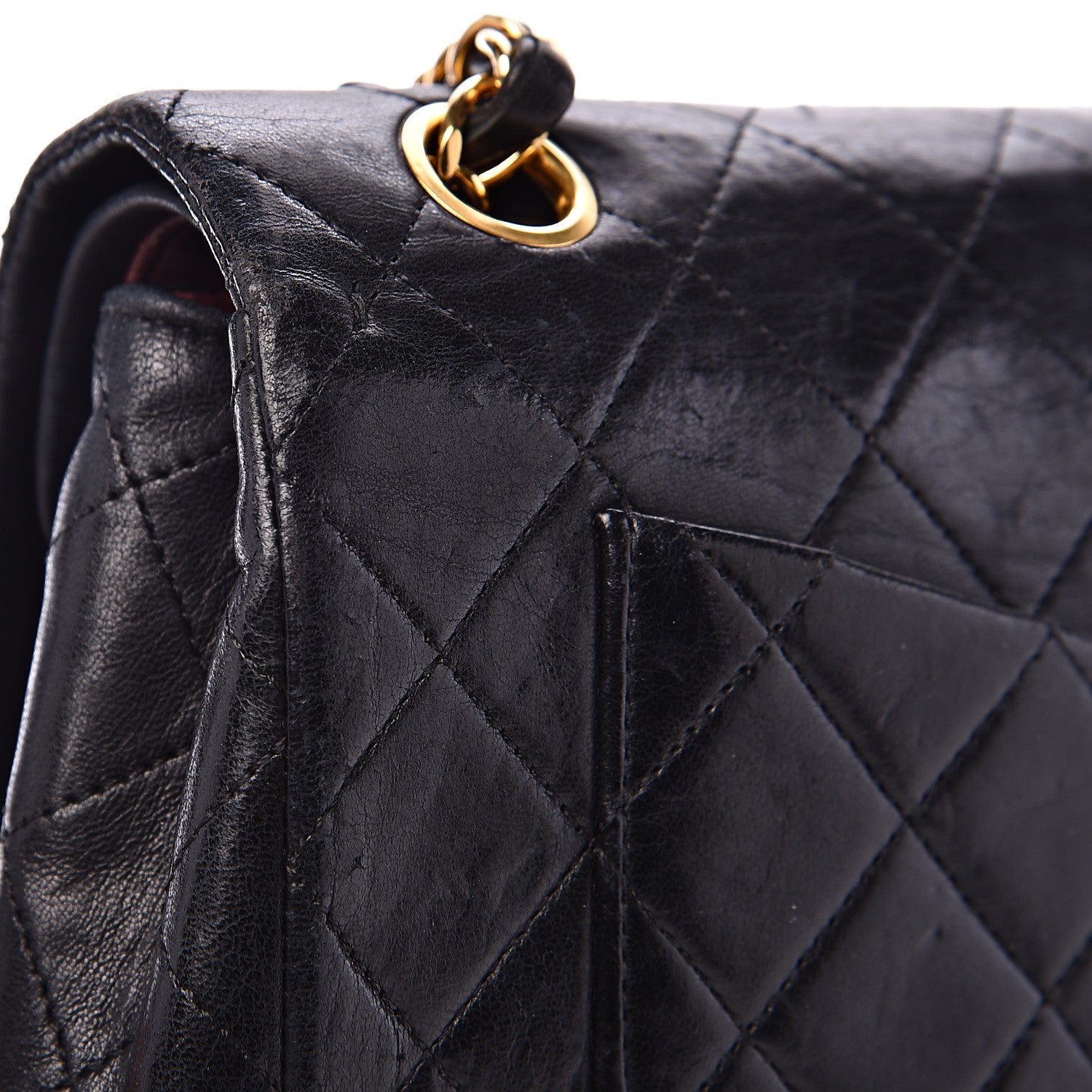 Chanel Lambskin Quilted Small Double Flap Black 18 of 24