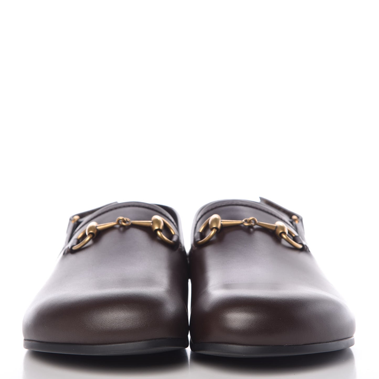 Calfskin Mens Horsebit River Slingback Slippers 9 Cocoa
