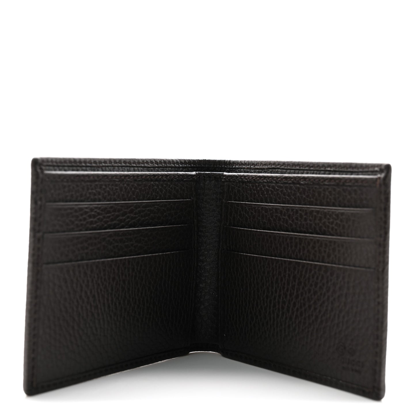 Mens Monogram Bi-Fold Wallet Dark Brown