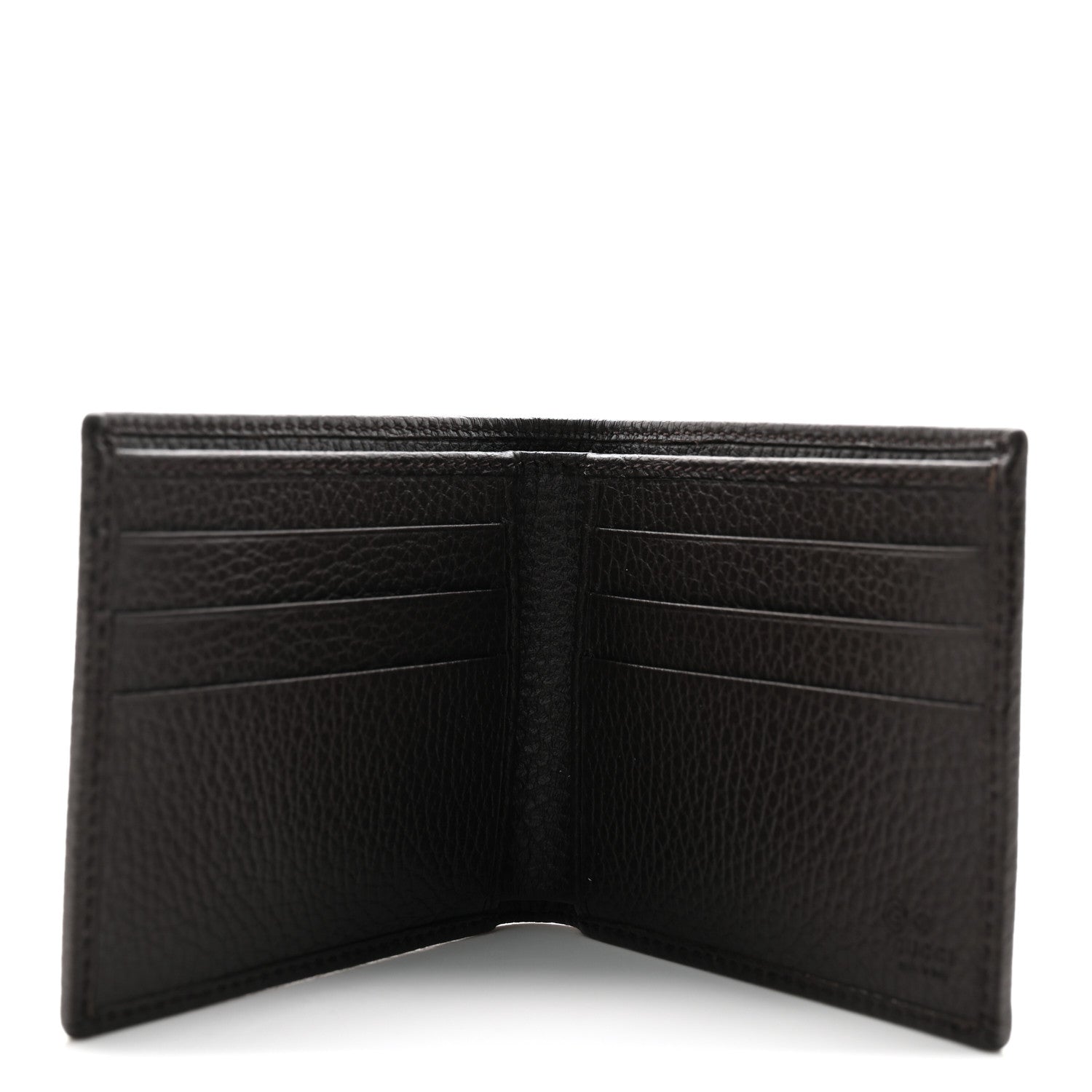 Gucci Mens Monogram Bi-Fold Wallet Dark Brown 5 of 8