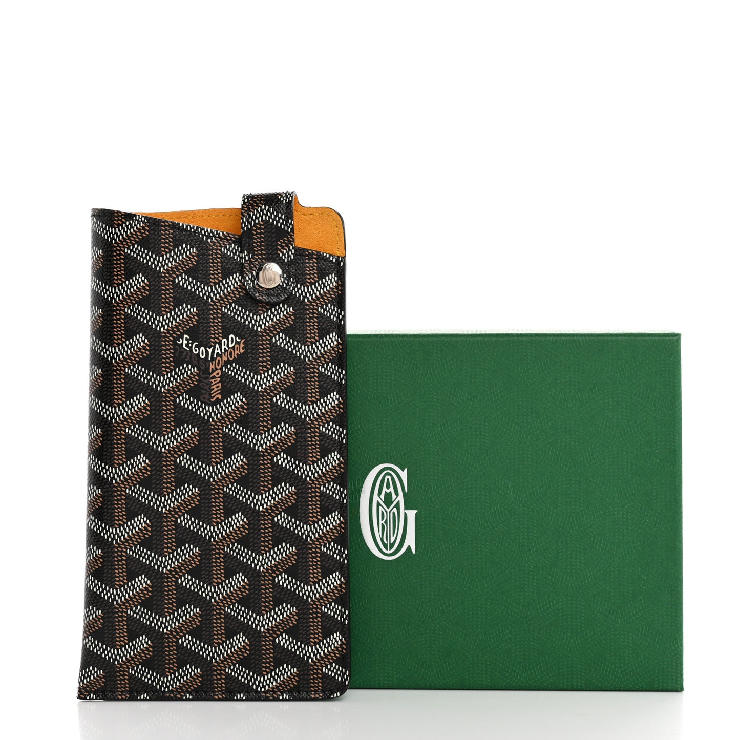 Goyardine Montmartre Glasses Case GM Black