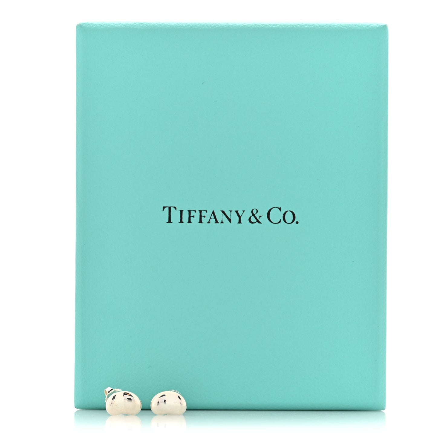 Sterling Silver 9mm Elsa Peretti Bean Earrings