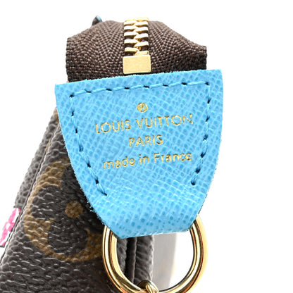 Louis Vuitton Monogram 2022 Christmas Animation Tokyo Mini Pochette Accessories Blue 6 of 7