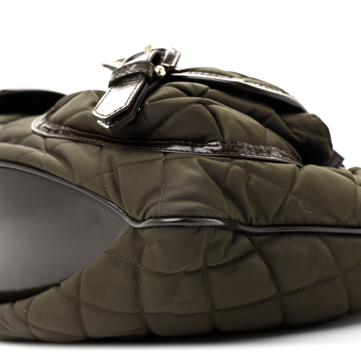 Burberry Nylon Quilted Bromley Hobo Brown 10 of 13