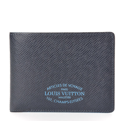 Louis Vuitton Taiga Articles De Voyage Multiple Wallet Blue Marine 1 of 8