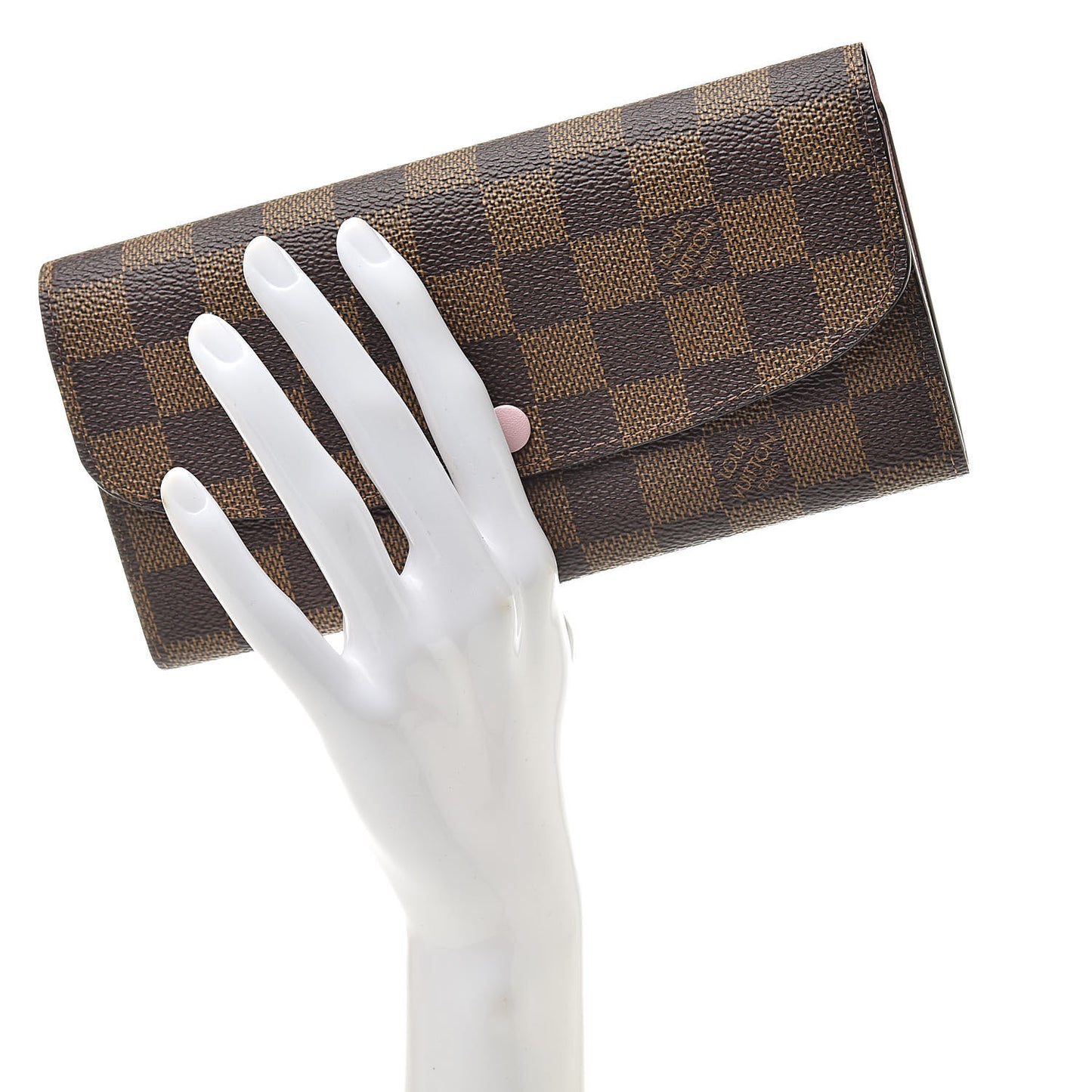 Damier Ebene Emilie Wallet Rose Ballerine