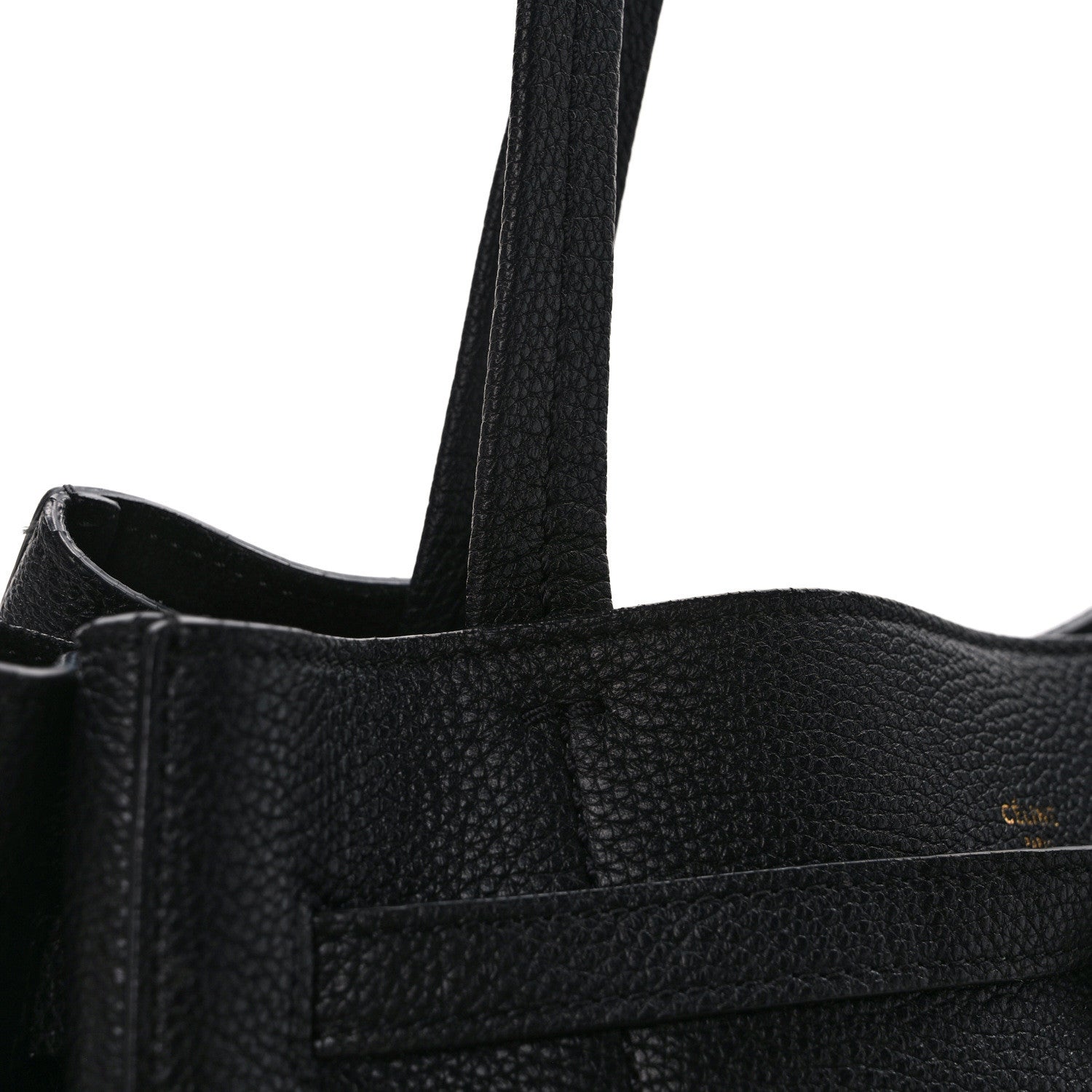 Celine Soft Grained Calfskin Medium Belt Cabas Phantom Black 14 of 14