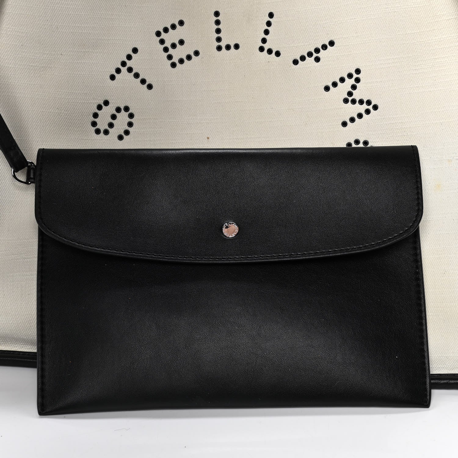Stella McCartney Eco Denim Logo Tote White 9 of 17