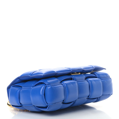 Bottega Veneta Lambskin Maxi Intreccio Padded Chain Cassette Crossbody Bag Cobalt 3 of 9
