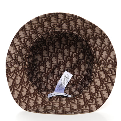 Christian Dior Oblique Reversible Teddy-D Brim Bucket Hat 57 Beige 10 of 15