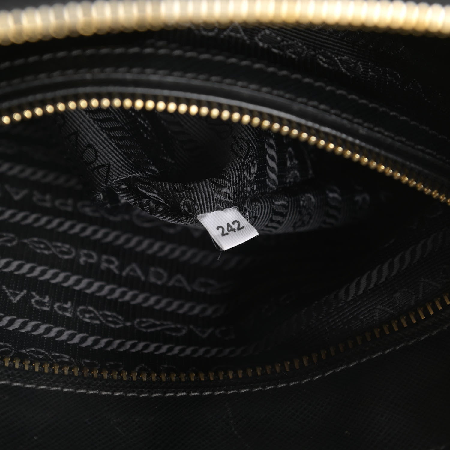 Prada Saffiano Medium Galleria Double Zip Tote Black 10 of 17