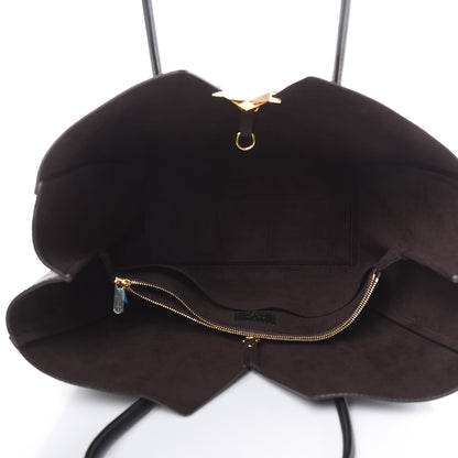 Louis Vuitton Calfskin Monogram Kimono Tote Black 5 of 10